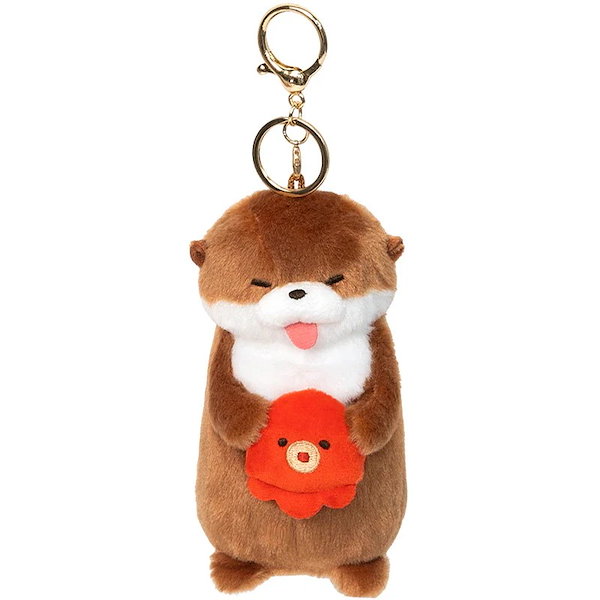 Qoo10] 人気カワウソちゃん立ち姿ぬいぐるみストラ