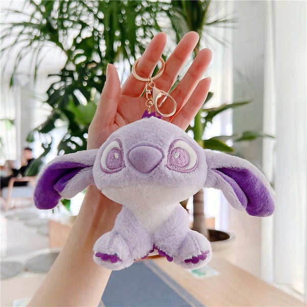 Qoo10] 7type キーホルダー紫のスティッチぬ