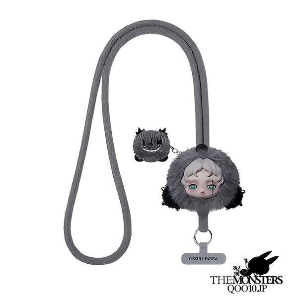 Qoo10] POP MART 携帯ストラップ 不眠らない劇場ぬいぐるみ