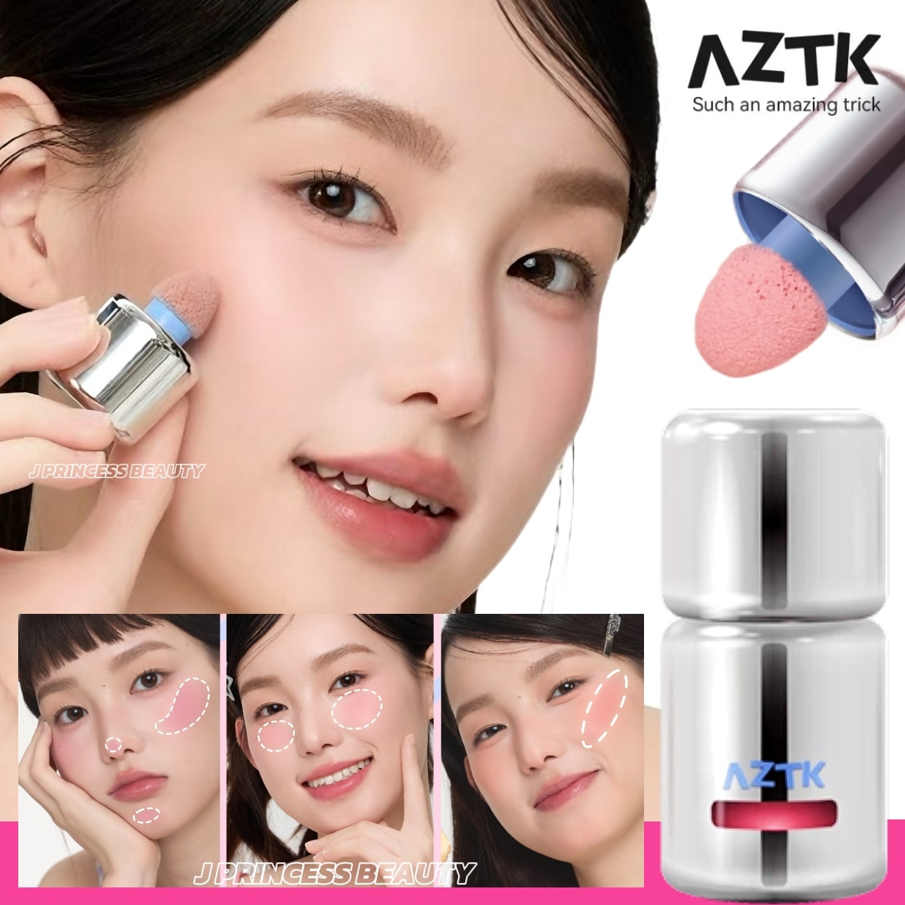 Qoo10] AZTK 【NEWカラー発売】リキッドチーク チー : ポイントメイク