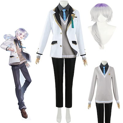 Qoo10] にじさんじ 弦月藤士郎 制服 ウィッグ追 : ホビー・コスプレ