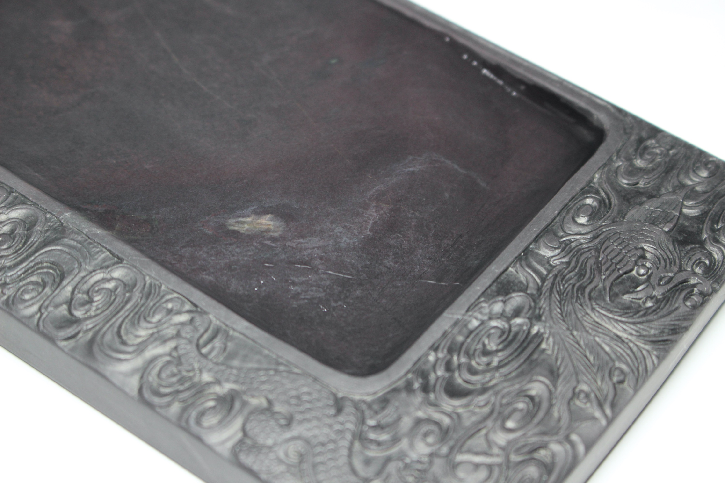 処分価格 旧坑老坑端渓水巌硯「井田硯」 氷紋・銀線・臙脂暈・超良質