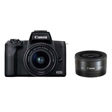 キヤノン ミラーレス一眼カメラ EOS M200 ブラック ダブルズームキット