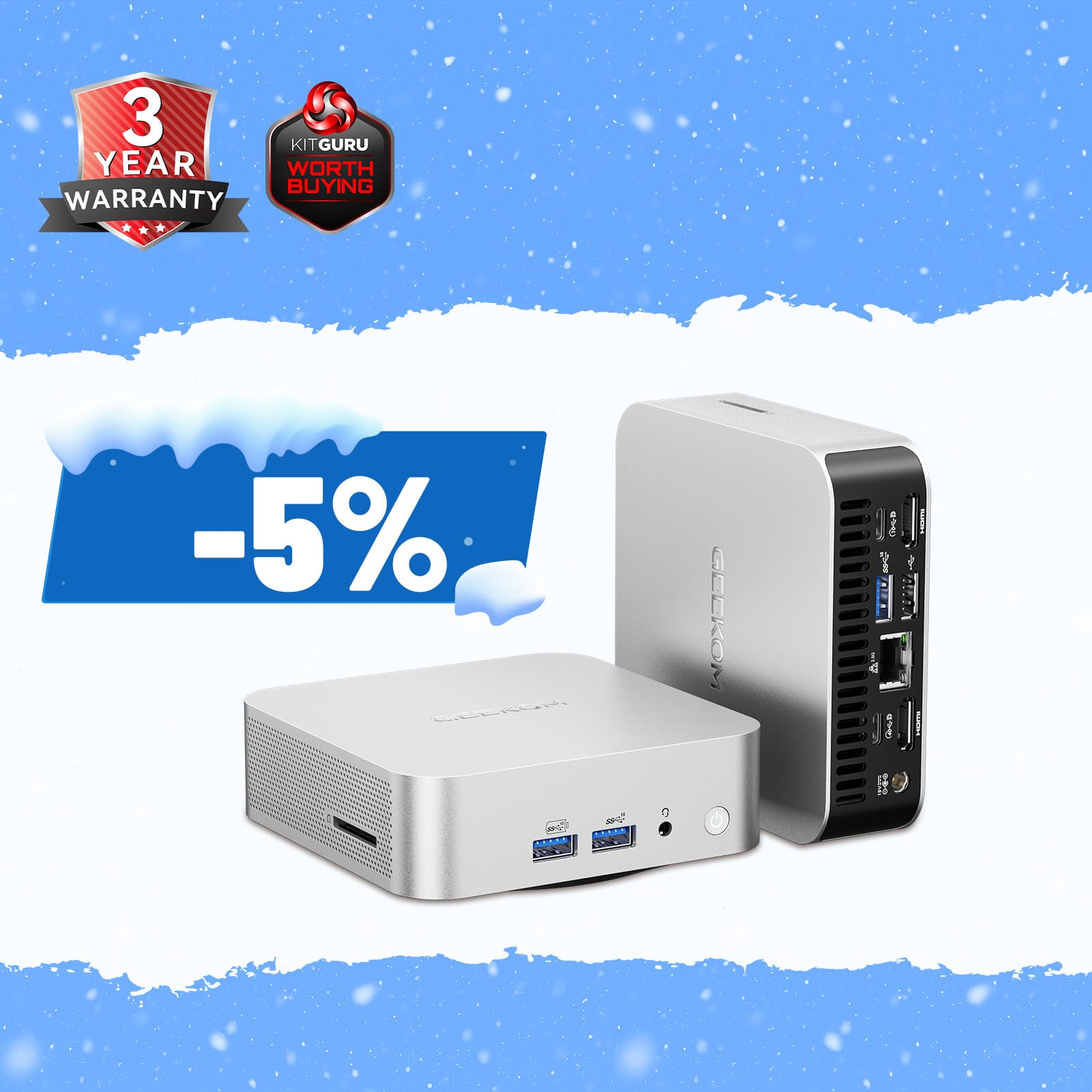 AI PC用NPUプロセッサー Ryzen 9搭載 A8ミニ PC｜GEEKOM（ギコム)