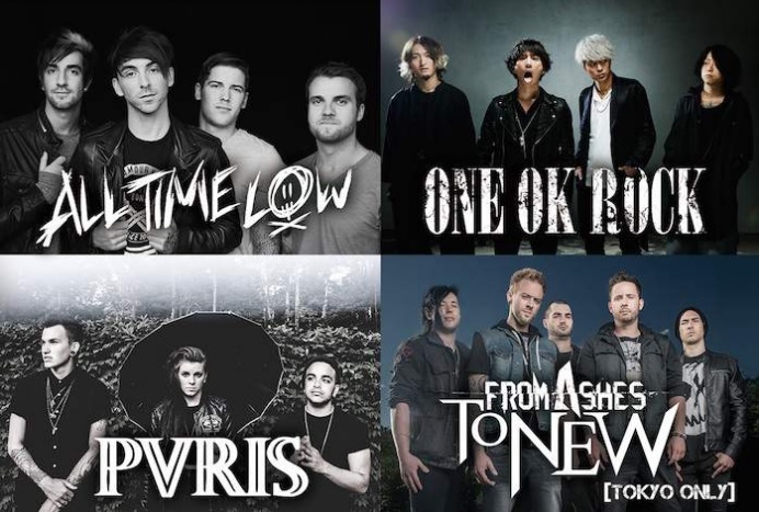 ALL TIME LOW、ONE OK ROCK、PVRISが出演する
