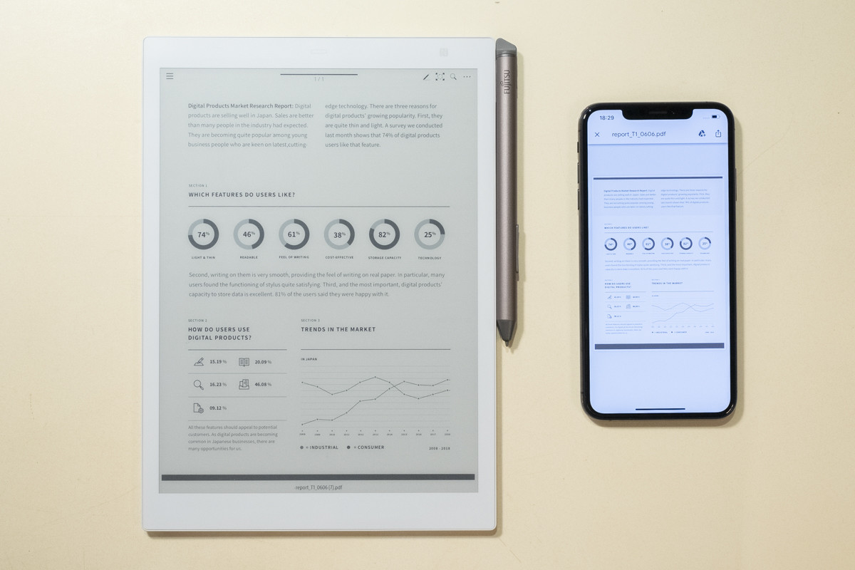 現役東大生も愛用！富士通の電子ペーパー端末「クアデルノ」がスマホ