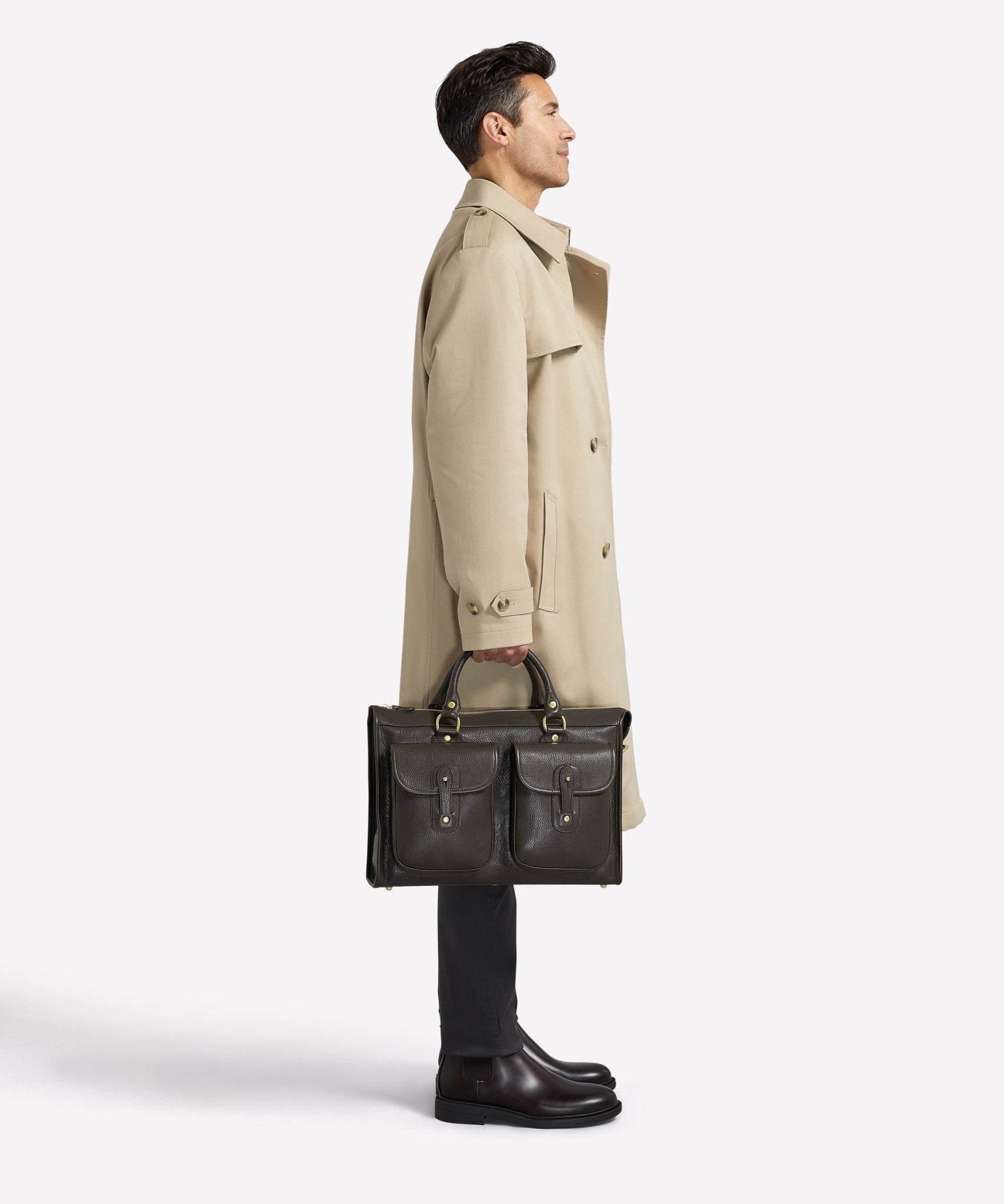Examiner No. 5 | Vintage Walnut Leather Briefcase | Iconic Ghurka