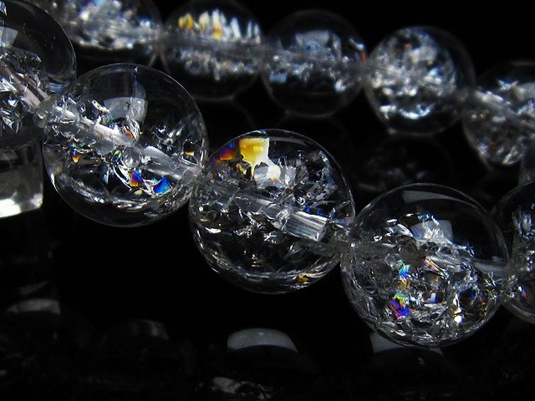 天然石ブレスレットタロ様2点おまとめアイリスクォーツ水晶ムーン