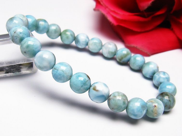 パワーストーン 天然石 ラリマーブレスレット 8mm [T7-20810]