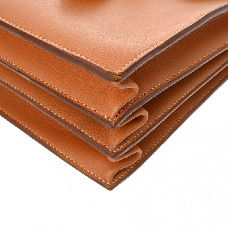 エルメスサックアデペッシュ41 ブラウン □H刻印(2004年頃)刻印 メンズ