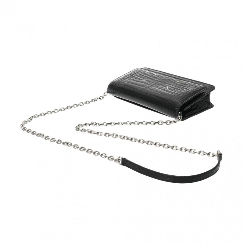 メゾン マルジェラチェーンウォレット ブラック レディース ショルダー