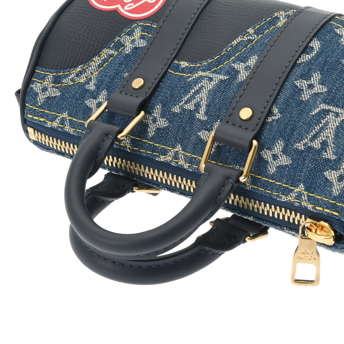 ルイヴィトン NIGOコラボ キーポルXS ブルー ネイビー メンズ