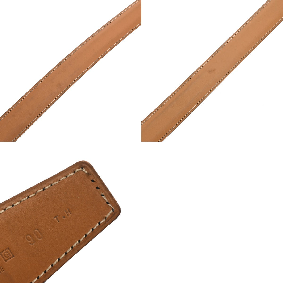 エルメス Hベルト トゥアレグバックル サイズ90cm ブラック/ナチュラル