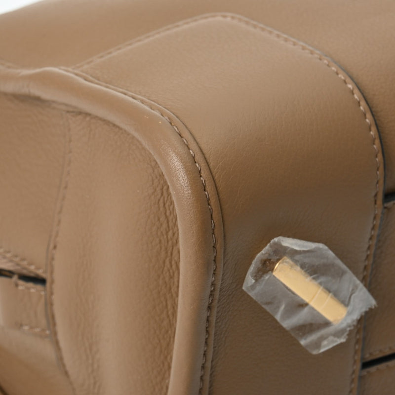 ロエベアマソナ 28 2WAY ブラウン レディース レザー ハンドバッグ