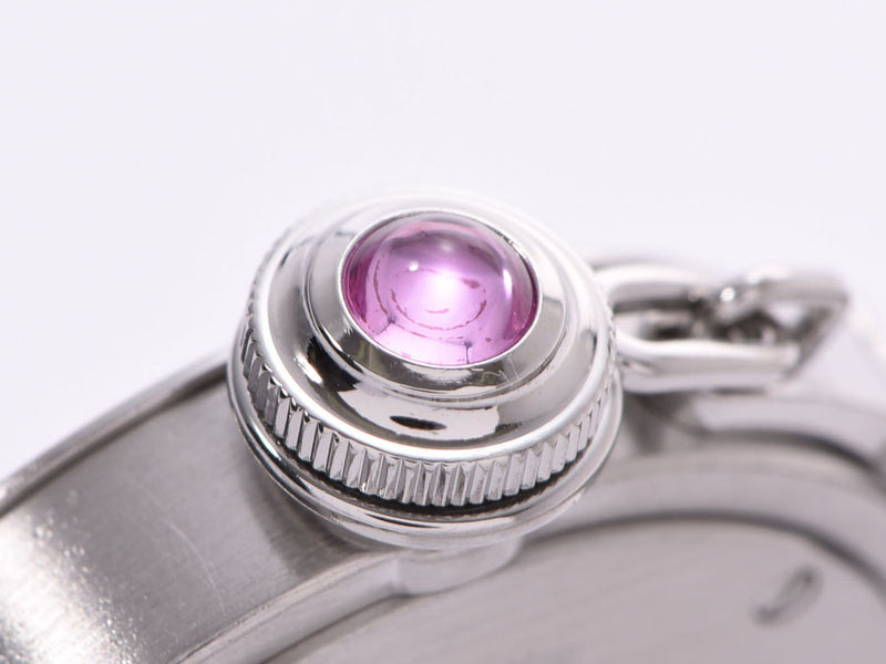 カルティエ ミスパシャ ピンク文字盤 レディース SS クオーツ 時計 A