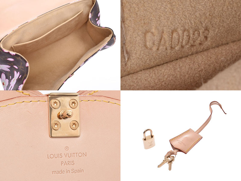 ルイヴィトン モノグラムチェリーブロッサム サック レトロ ブラウン