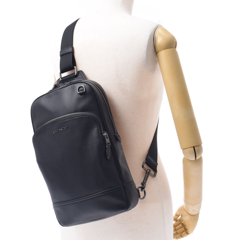 コーチメンズライン ショルダーバッグ 黒 メンズ ボディバッグ C2931