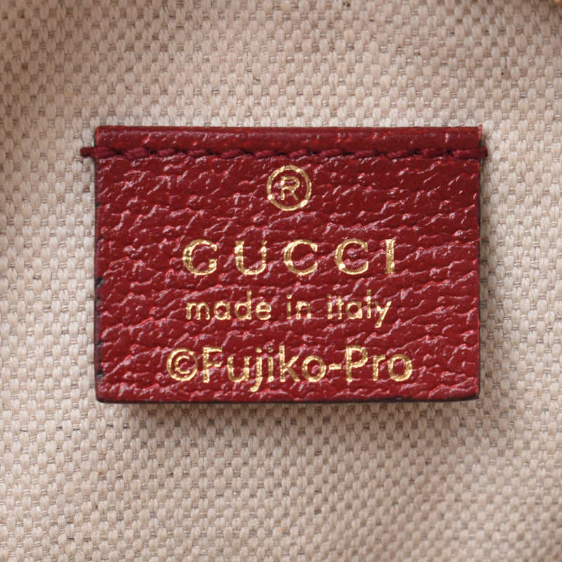 グッチドラえもんコラボ GG柄 ボルドー/ブラウン レディース GG