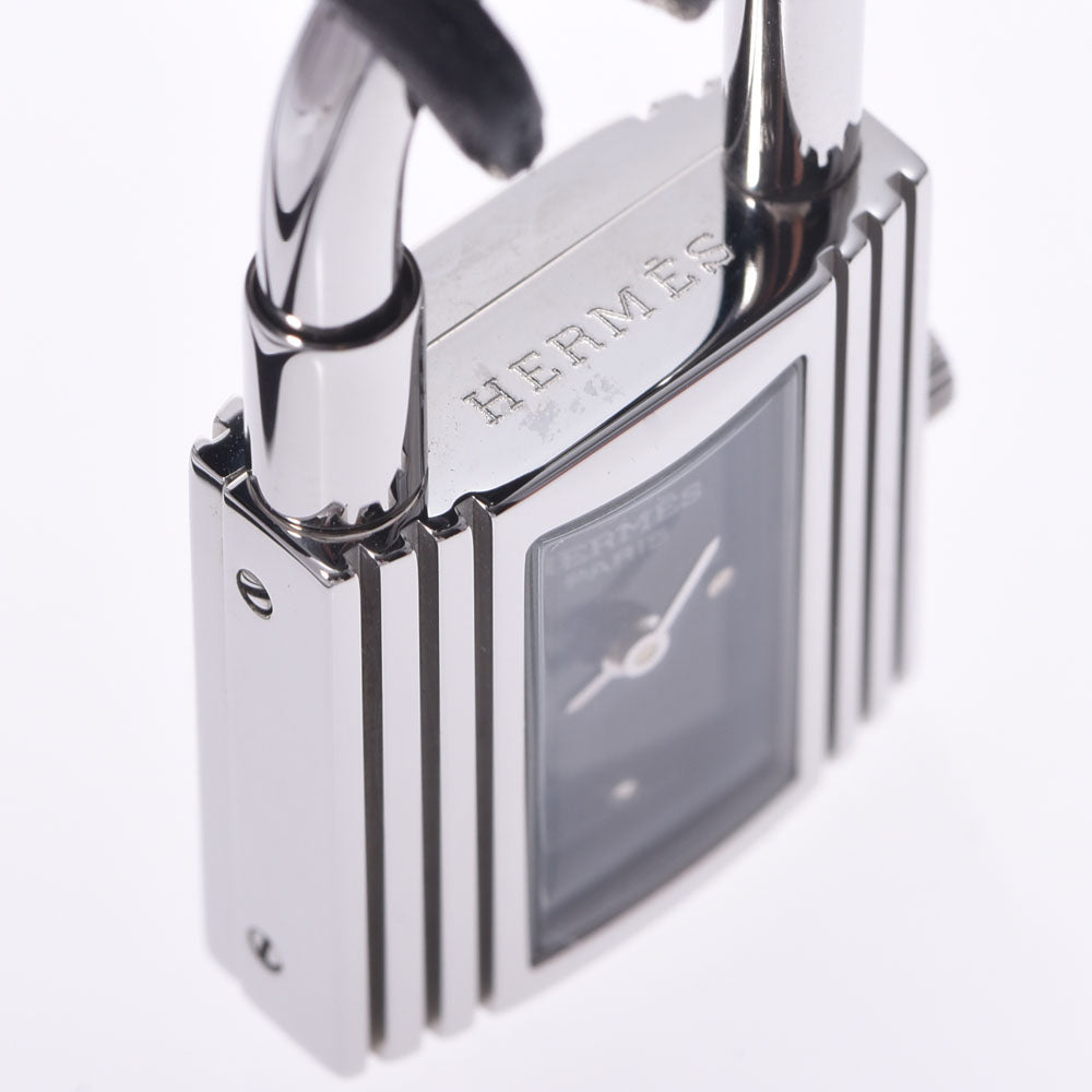 Hermes Kelly Watch Crochet Black Boys Clock Other KE1.210 HERMES