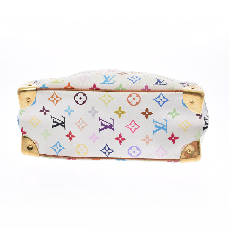 ルイヴィトンモノグラムマルチカラー ミュール ホワイト×ラベンダー