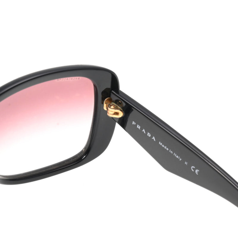 プラダトライアングルロゴ サングラス 黒 レディース プラスチック