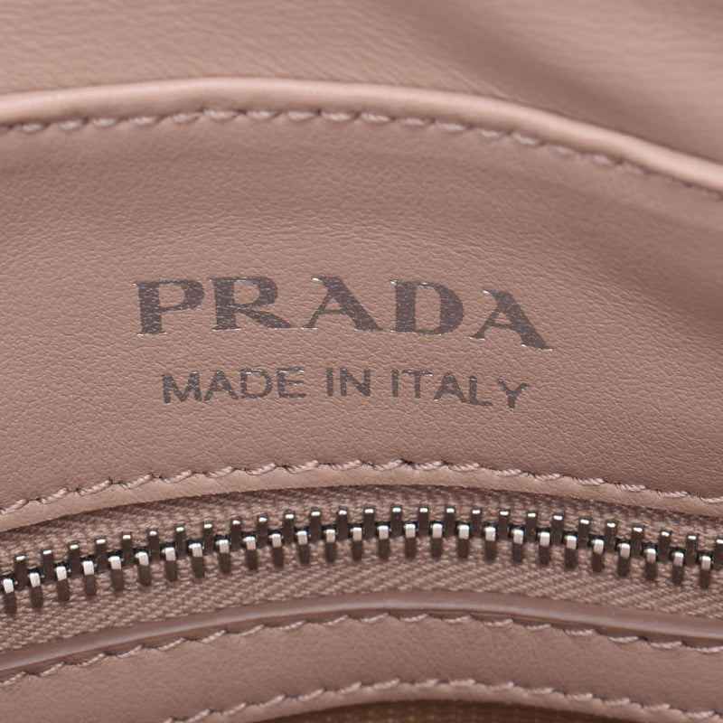 プラダダイアグラム ピンクベージュ レディース ショルダーバッグ