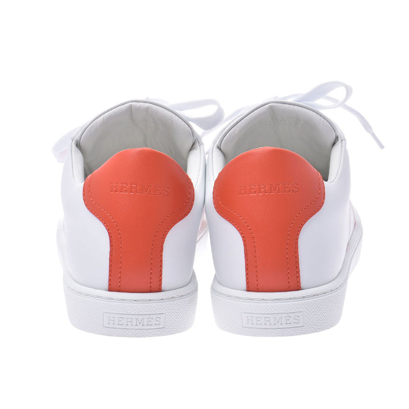 エルメスサイズ42 1/2 アヴァンタージュ 白/オレンジ メンズ