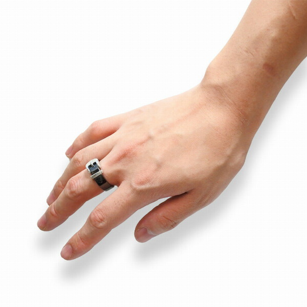 PUERTA DEL SOL ベルト バックル リング(7号～23号) ブラック シルバー