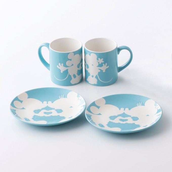 ディズニー ペアプレート＆マグセット(ブルー)【eGift】|デジタル