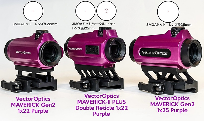 Vector Optics SCRD-72 Maverick Gen2 1x25 Purple | 照準器