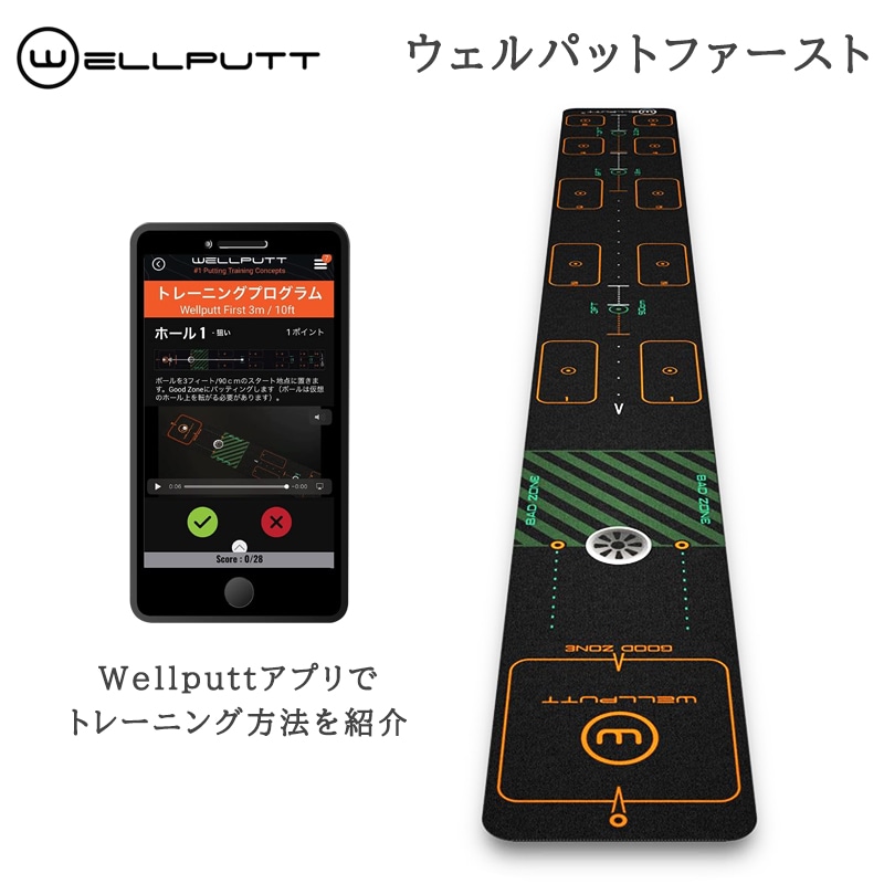 ウェルパット Wellputt ゴルフパターマット Wellputtファースト 3m