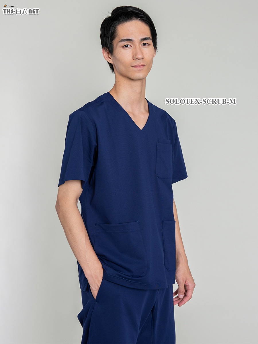 ID UNITED ARROWS メンズSOLOTEXハイテンションニットスクラブトップ