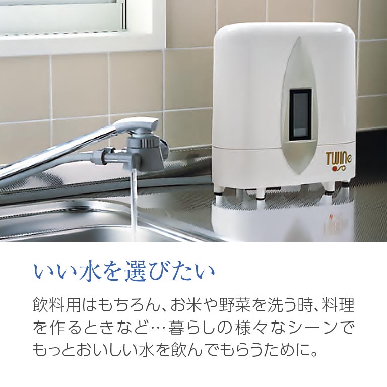 直送】 家庭用浄水器 ツインe 【設置サービス付き】｜nihonchokuhan