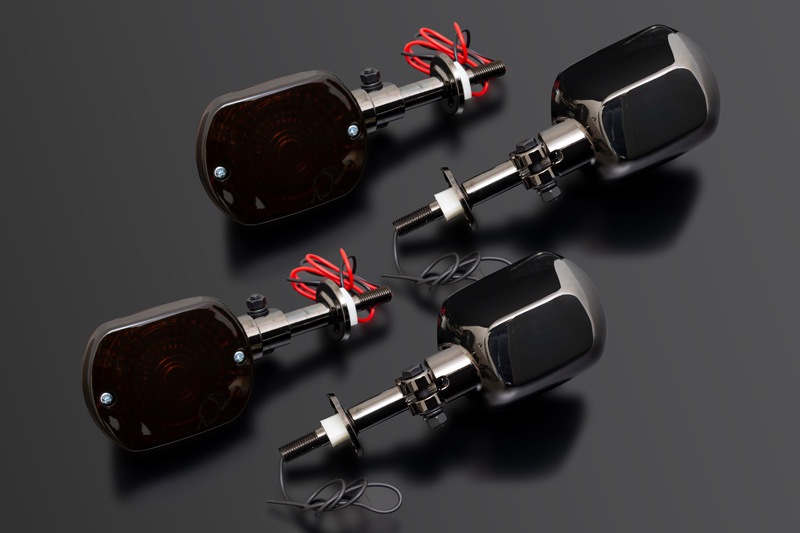 MK2 ウインカー＆ステーセット スモークレンズ 漆黒メッキ | 車種から