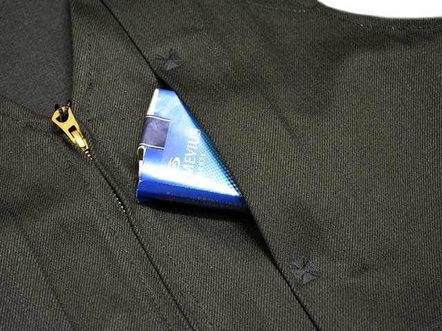 全3色【RED TAiL/レッドテイル】「Cross Denim Vest ”3rd”/クロス