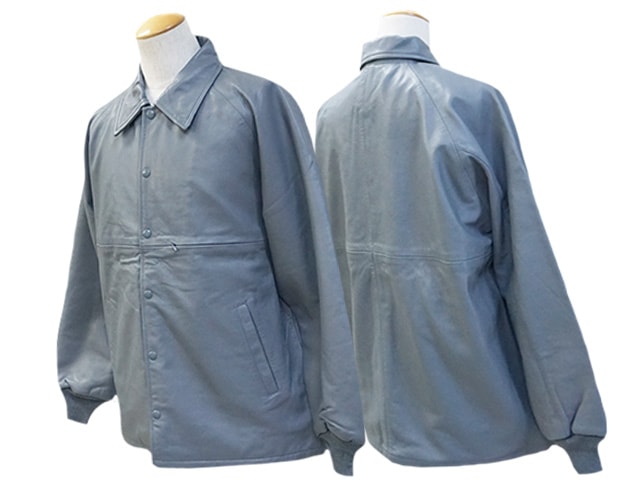 全2色【BLUCO/ブルコ】2024AW「Leather Coach Jacket/レザーコーチ