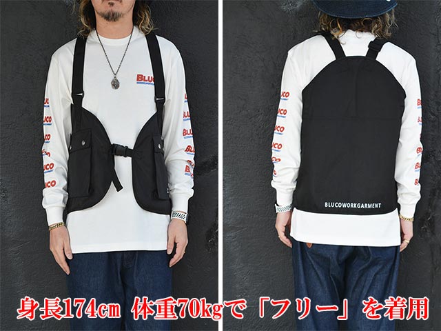 BLUCO/ブルコ】2025SS「Utility Vest/ユーティリティーベスト」(151-35