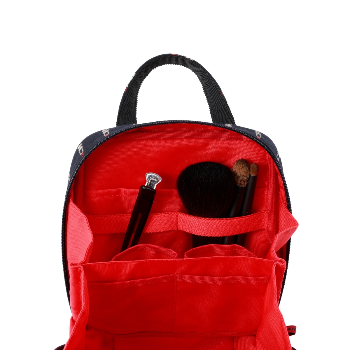 オンライン限定 タテ型収納のスクエアポーチ ヴァリアント・ルージュ