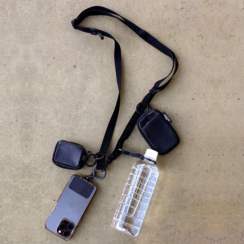 AGILITY パークベルト ブラック スマホショルダーストラップメンズ