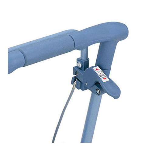 超売れ筋】リズムRWC 二筋格子ブルー シルバーカー 島製作所