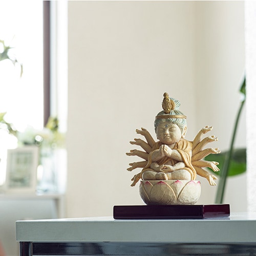 仏像】定額山壽量院 祈祷開眼 仏屋さかい『童仏 千手観音菩薩』 | 仏屋