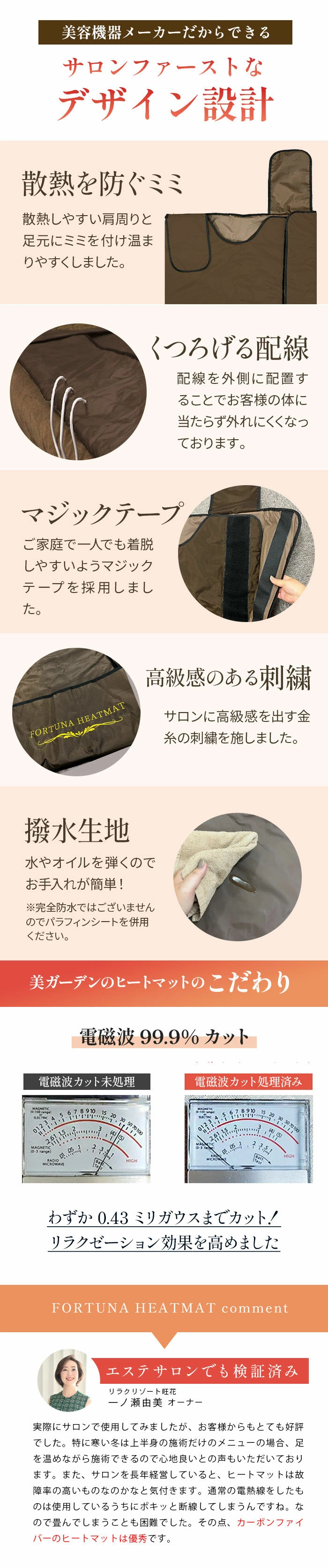 遠赤外線ヒートマット(三つ折りタイプ) - 業務用ヒートマット エステ