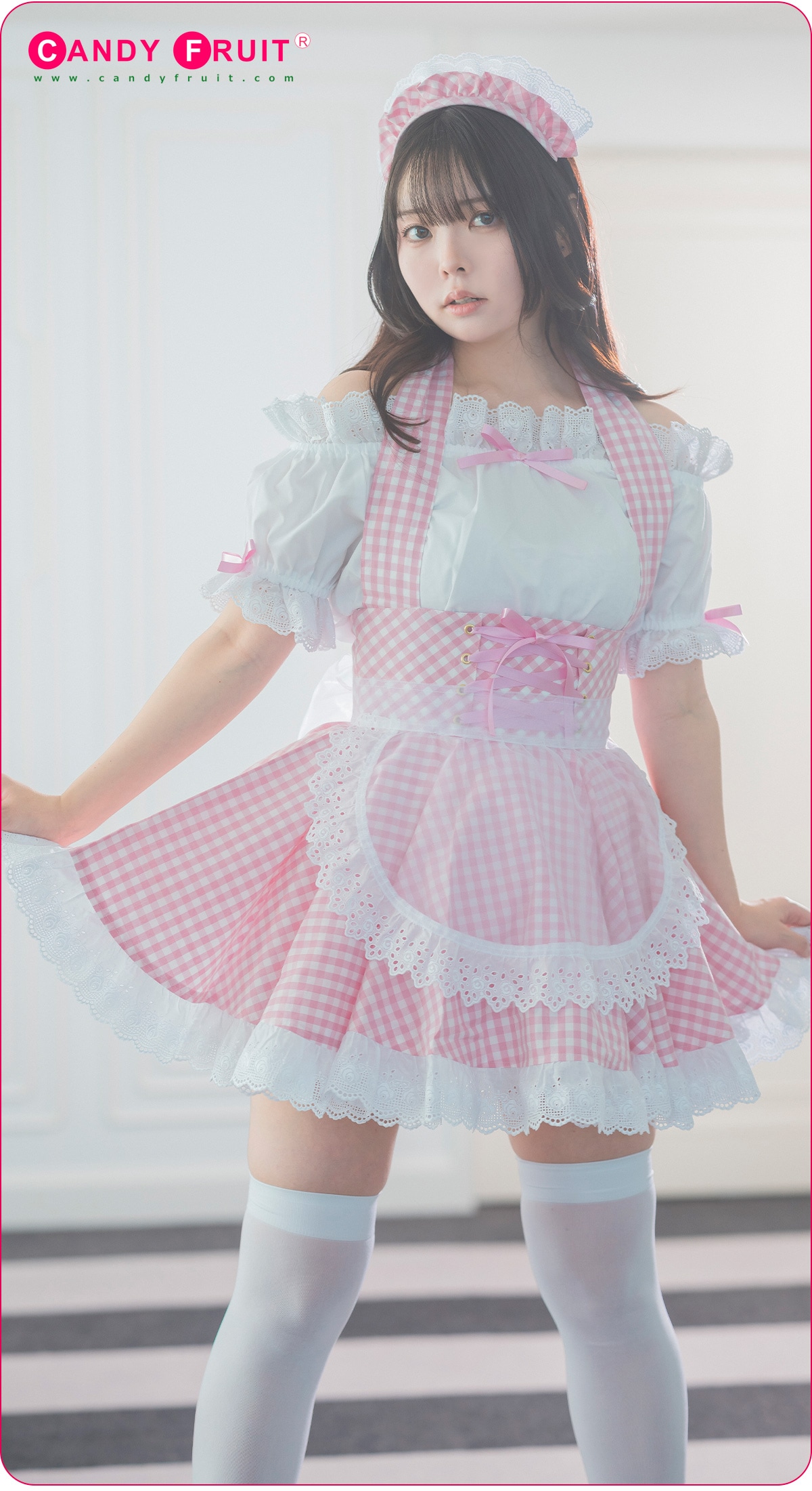 ラフィーネメイド服（ベビーピンク）