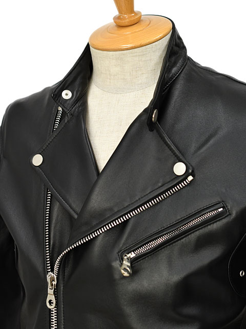 CINQUANTA【チンクアンタ】スタンドカラーダブルライダースジャケット