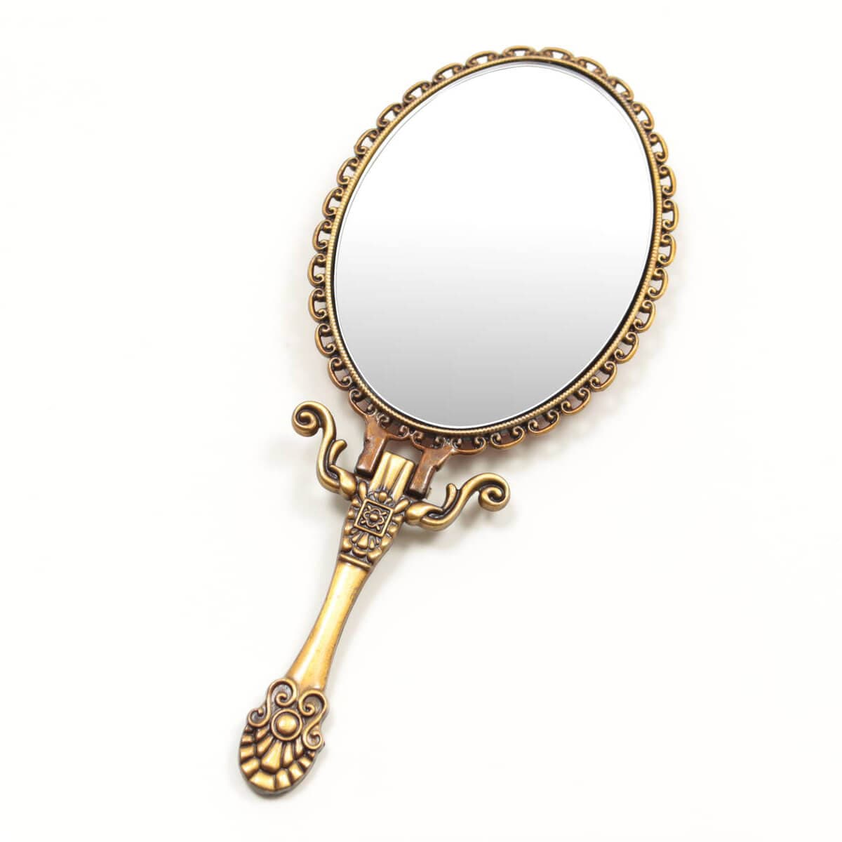 リボン刺繍 ハンドミラー カーネーション 約18×7.5cm｜インテリア