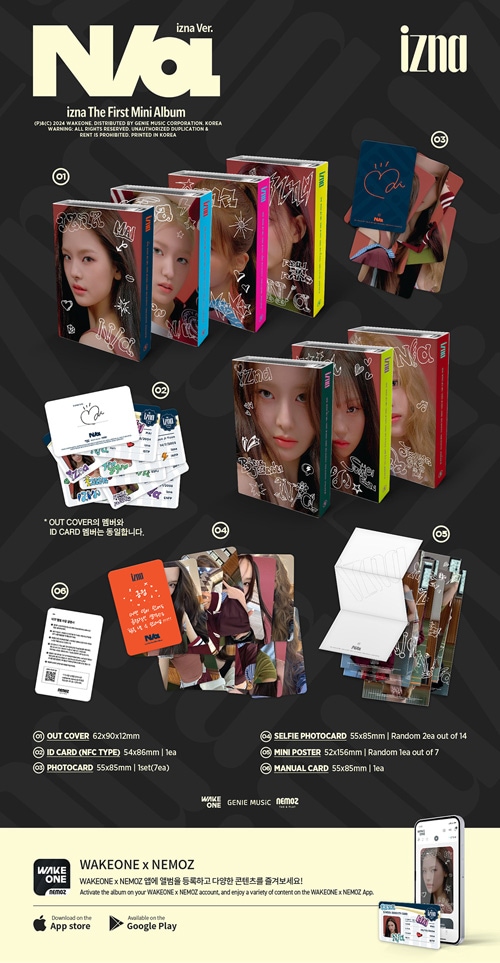 韓国音楽 izna (イズナ) - 1stミニアルバム 「N/a」 izna Ver
