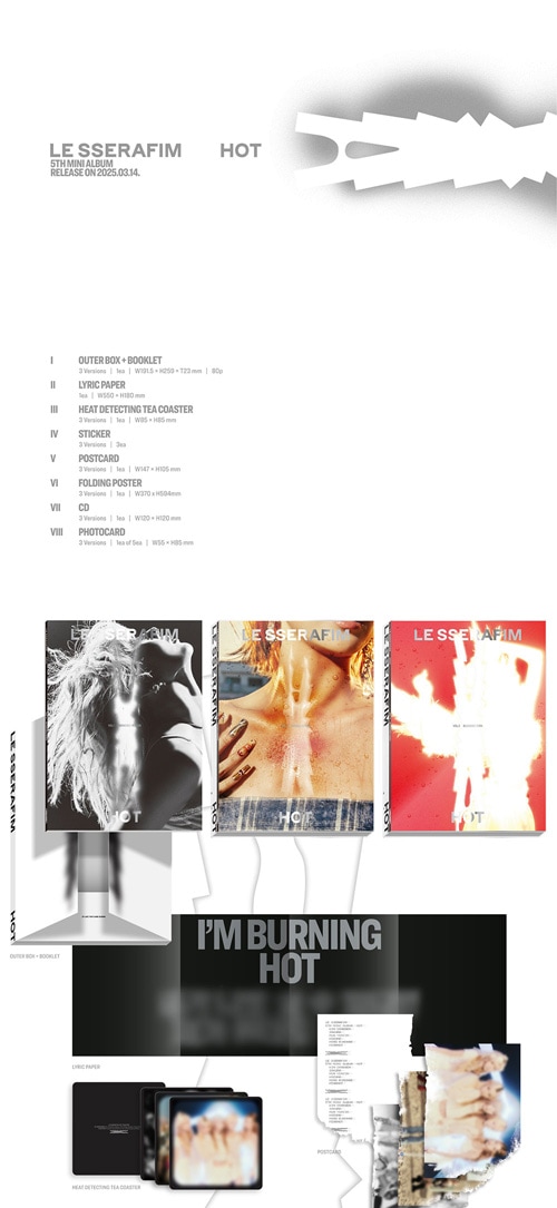 3種セット] 韓国音楽 LE SSERAFIM (ルセラフィム) - 5th ミニアルバム