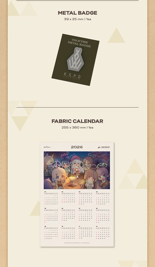 初回限定ポスター] 韓国音楽 ブルーアーカイブ -Blue Archive- 4周年