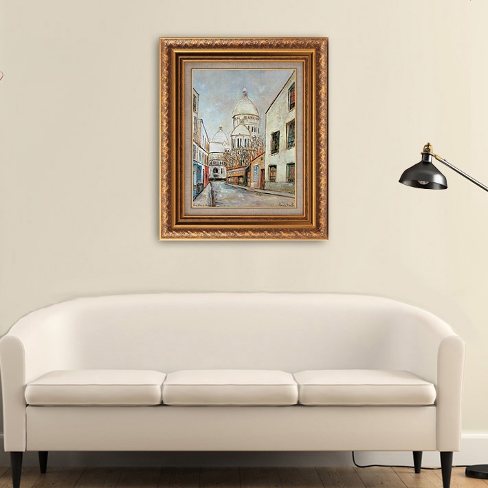 モンマルトルのサクレ・クール 【15号】 モーリス・ユトリロ 【 額縁が