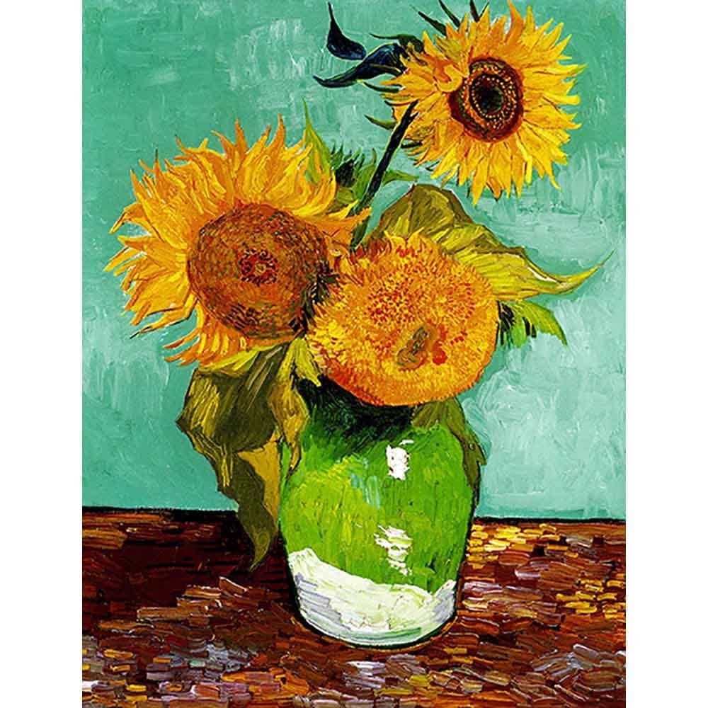 3本のひまわり 【10号】 フィンセント・ファン・ゴッホ 【 額縁が
